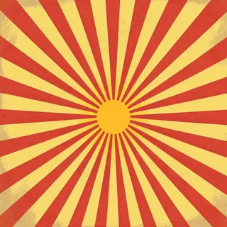 放射渐变绚丽，红黄色背景