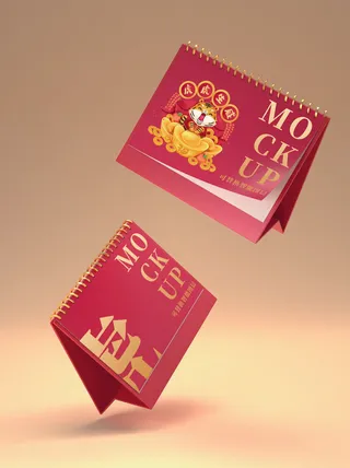 2022年虎年新年春节礼盒场景样机