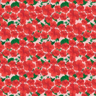 批印 无缝 印花 乱花 红色花