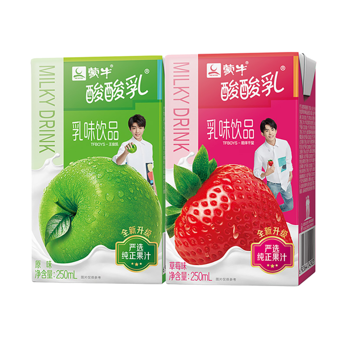 蒙牛酸酸乳6-超市商品白底图免抠实物摄影png格式图片透明底