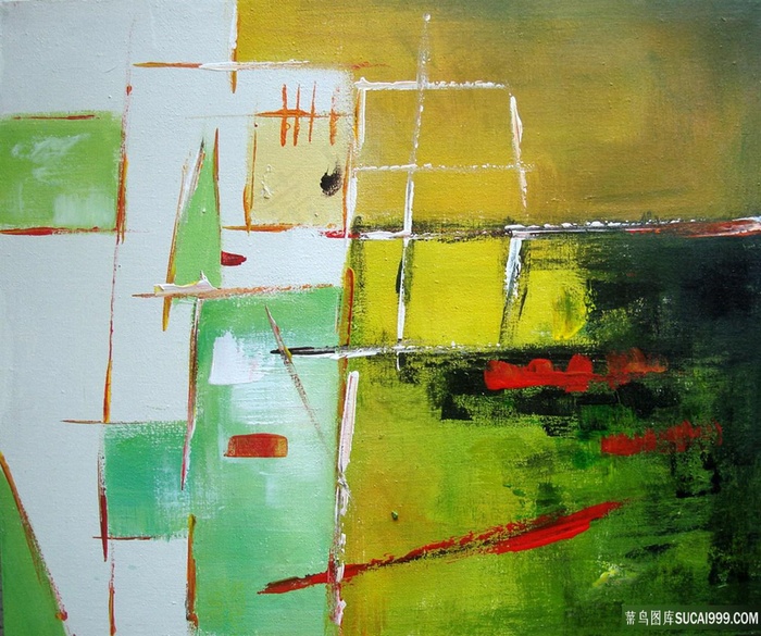 水彩抽象艺术油画