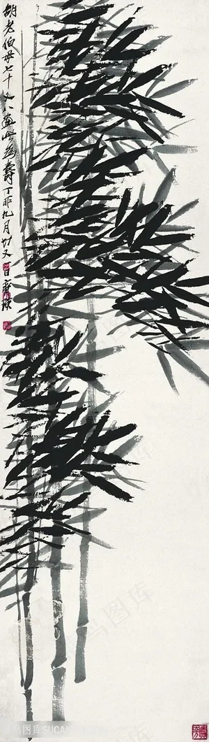 齐白石竹子国画图片 齐白石竹子国画图片