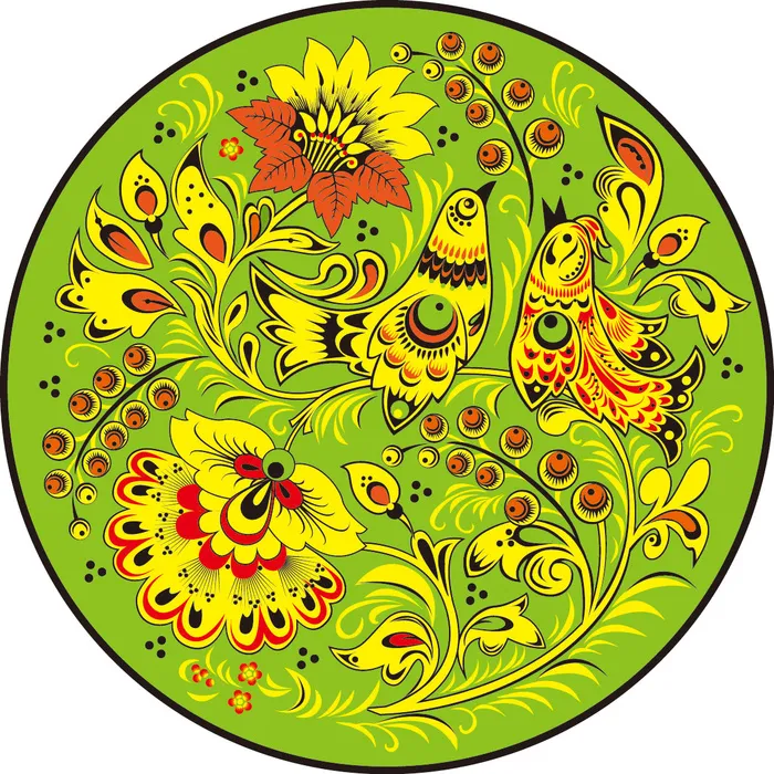中式传统花朵纹样ai矢量模版下载