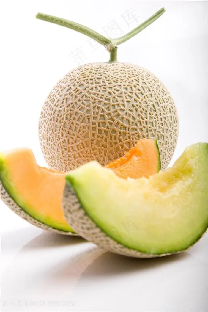 唯美新鲜的素食哈密瓜