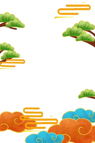 中式古典国潮来袭海报展板宣传背景图PSD设计PS模板素材