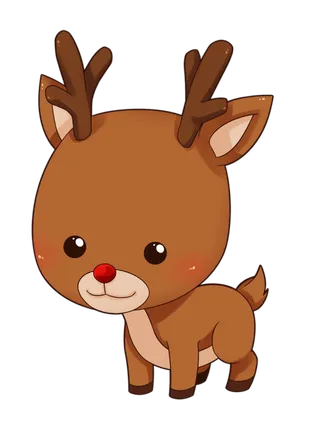 灰色小鹿卡通