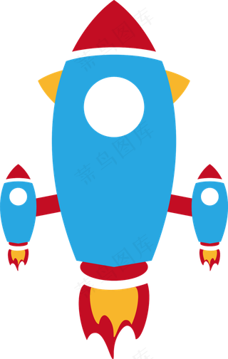 火箭免抠矢量素材
