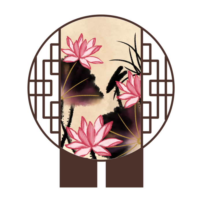 中国风古代屏风装饰免扣素材