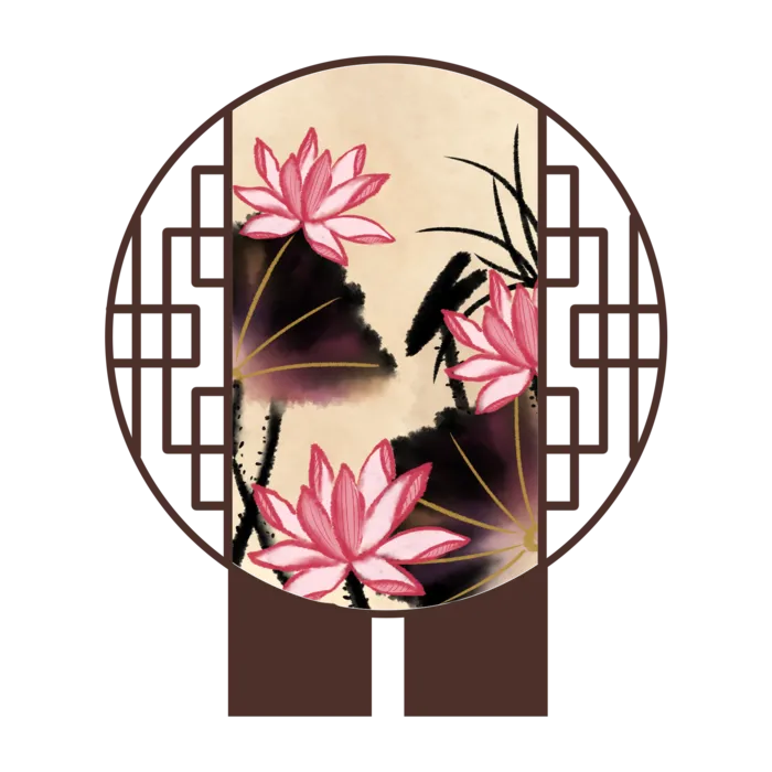 中国风古代屏风装饰免扣素材
