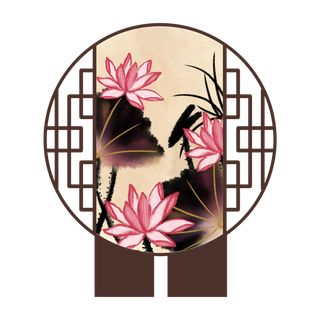 中国风古代屏风装饰免扣素材