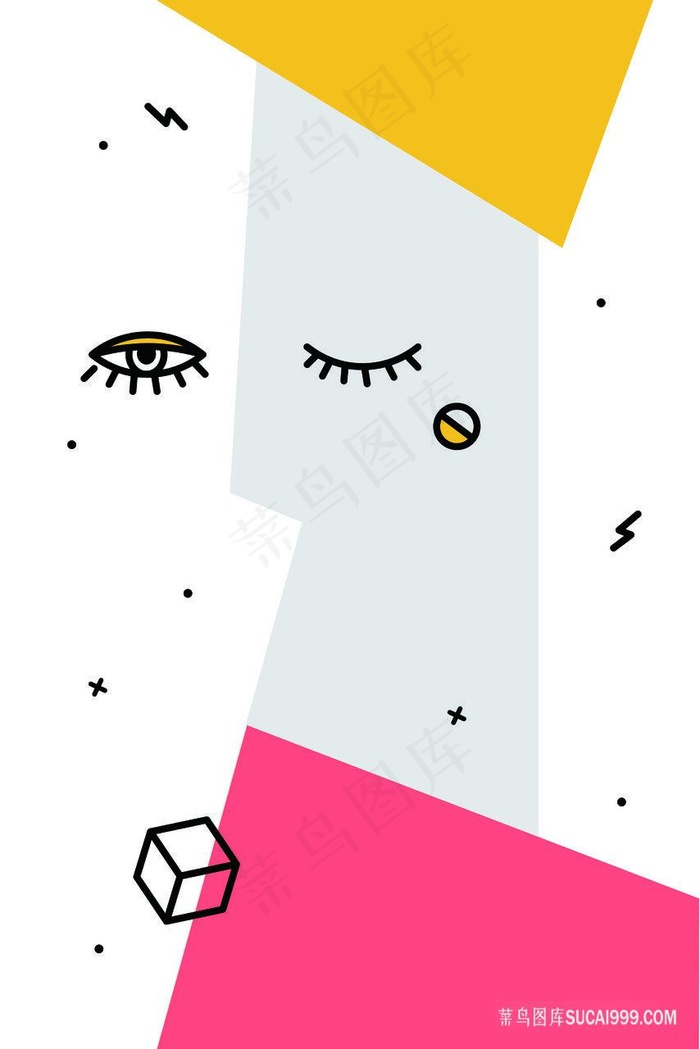 唯美简约眼睛装饰画