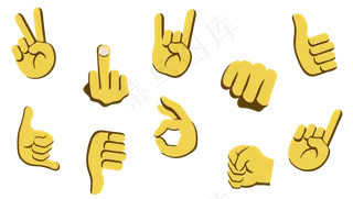 表情, 手, 符号, 标志, 迹象