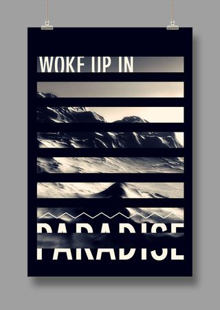 国外时尚 潮流海报 英文PSD海报