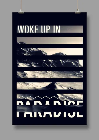 国外时尚 潮流海报 英文PSD海报