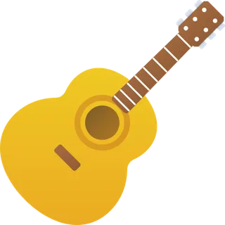 黄色吉他简笔画