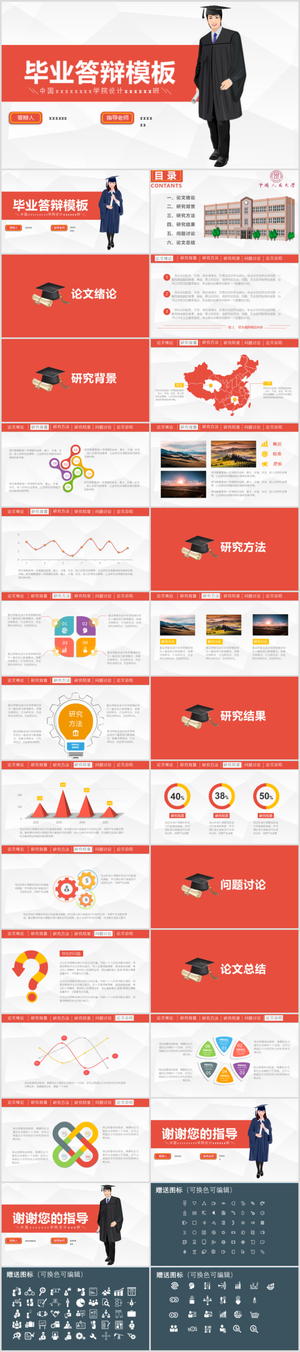 毕业答辨设计ppt通用模板