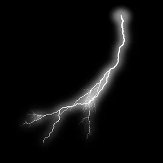 白色的闪电素材