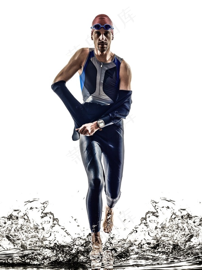 游泳健将小跑写真