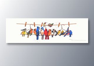 鹦鹉鸟儿高清装饰画