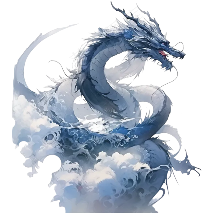 2024年手绘龙腾图案