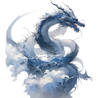 2024年手绘龙腾图案