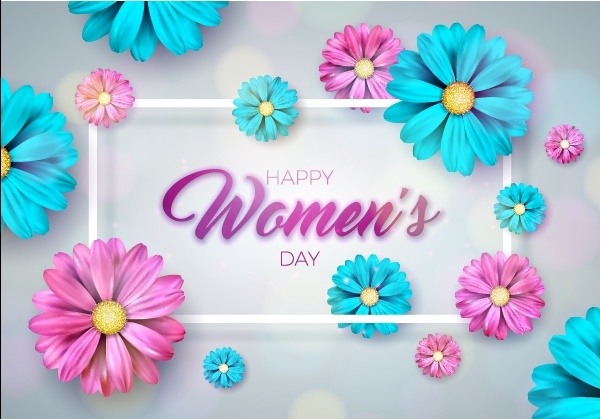 三八妇女节女神节贺卡素材eps,ai矢量模版下载