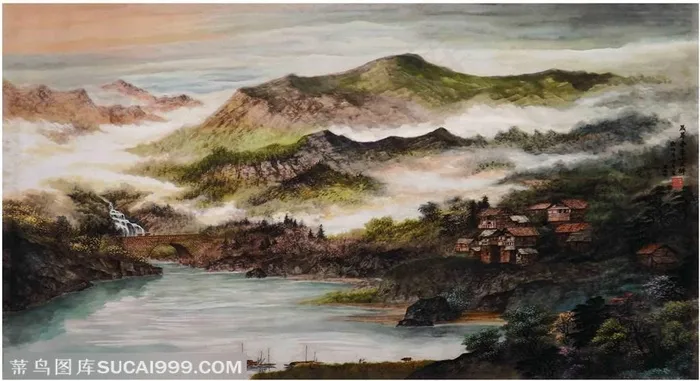 晟昪春柔山花醉79cm×110cm