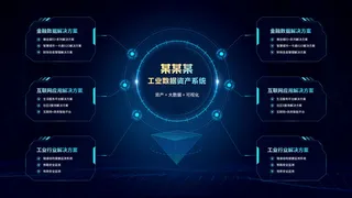 深色科技感酷炫可视化数据大屏仪表盘驾驶舱UI界面PSD模板素材