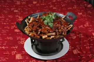 16铁锅驴肉绘火烧 乐山坊