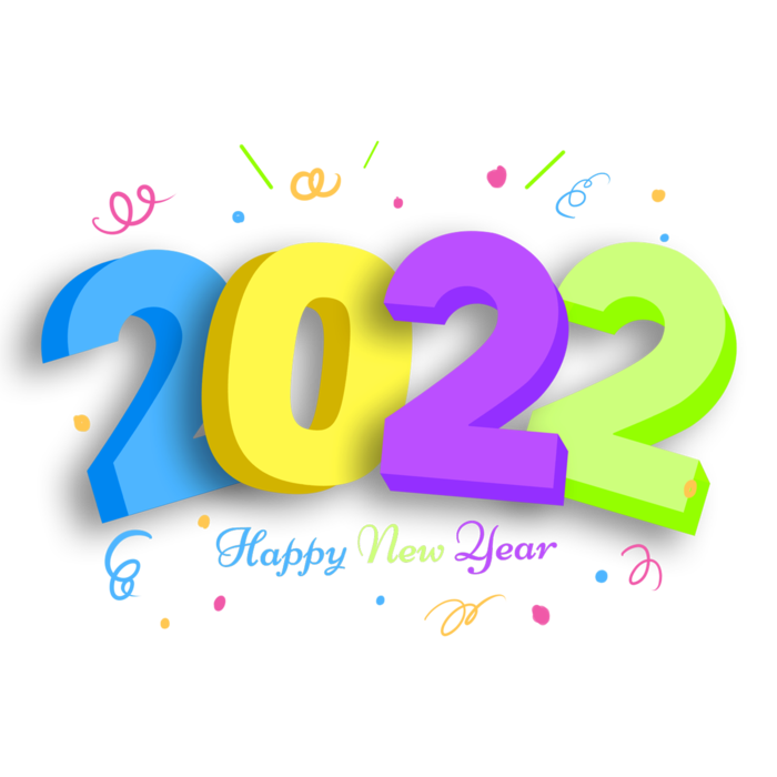 2022新年艺术创意字体虎年3D立体标题数字文字png免抠字素材