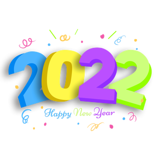 2022新年艺术创意字体虎年3D立体标题数字文字png免抠字素材