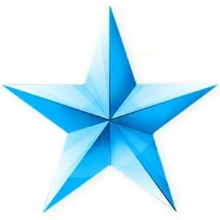 蓝色星星 PNG免抠