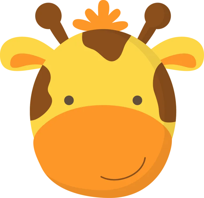 长颈鹿素材卡通简笔