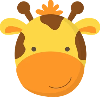 长颈鹿素材卡通简笔