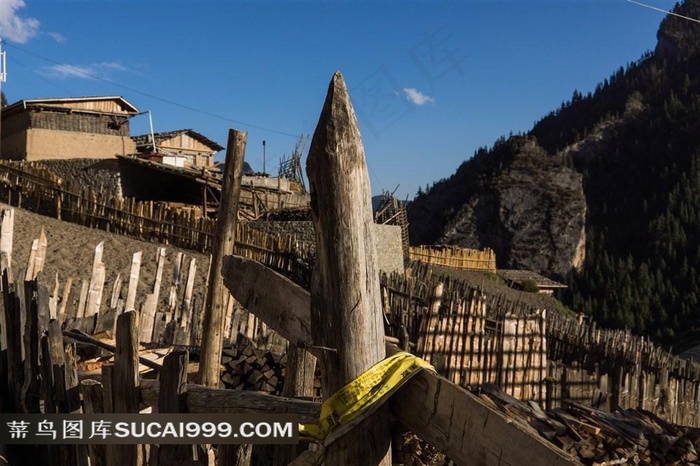 藏寨村庄民居建筑景观