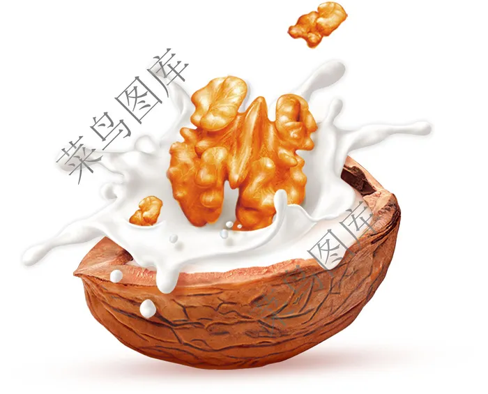 核桃牛奶高清psd模版下载