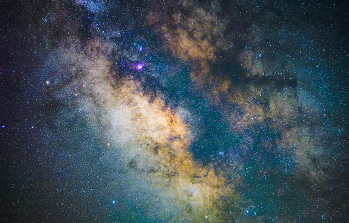 黑色星空摄影素材