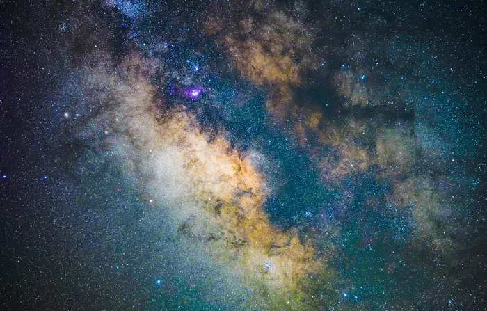 黑色星空摄影素材