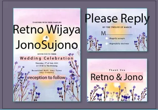 祝贺婚礼结婚邀请卡素材 