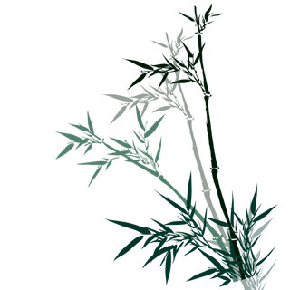 竹子水墨画中国风国画墨水书法竹子画