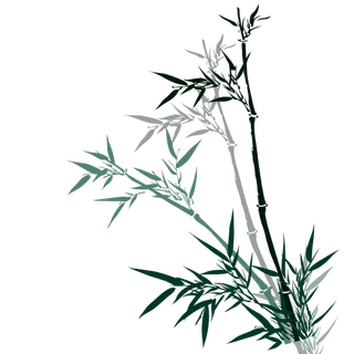 竹子水墨画中国风国画墨水书法竹子画