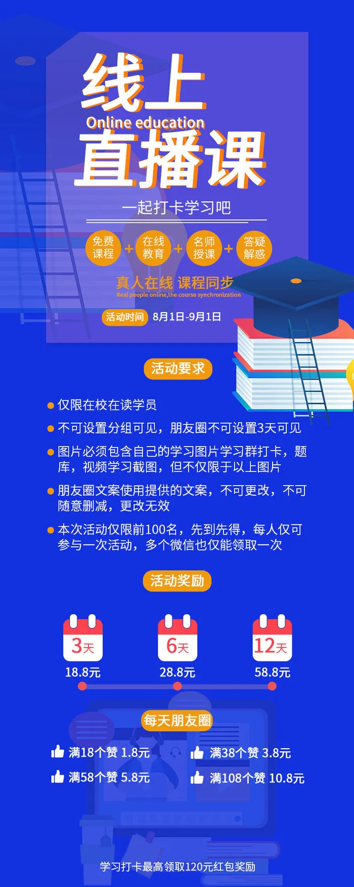 时尚运营互联网教育课程培训新媒体手机营销长图海报UI界面设计模板素材psd模版下载
