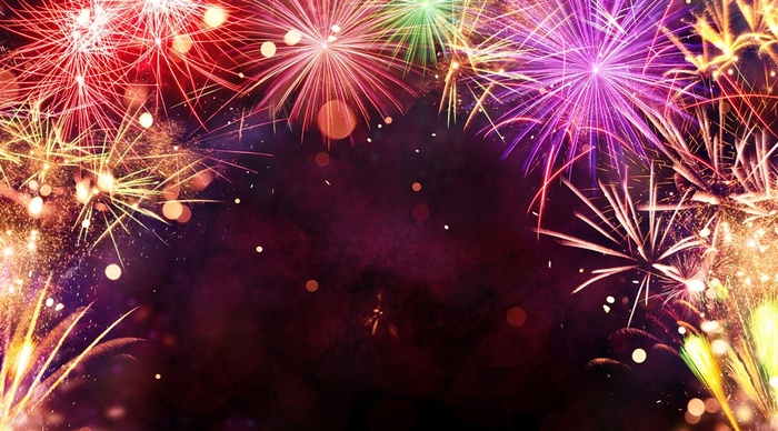 美丽的五彩烟火