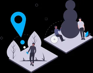 2.5d旅游插画小图标素材