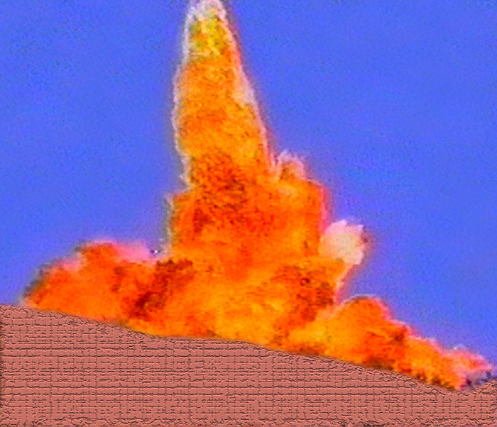 爆炸的烈火