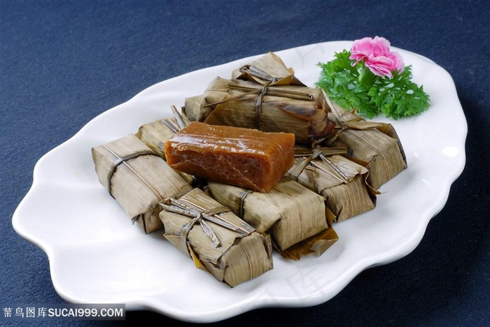 小吃竹叶糕的美食图片