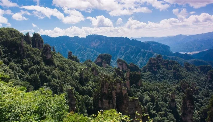 湖南张家界天子山风景摄影图