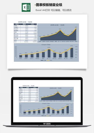 55-图表模板销量业绩