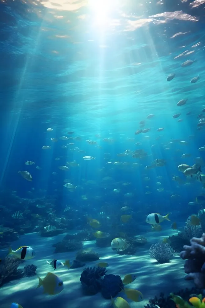 海底海洋鱼背景(2400x3600)