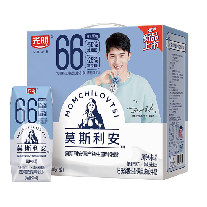 光明穆斯利安1超市商品白底图免抠实物摄影png格式图片透明底